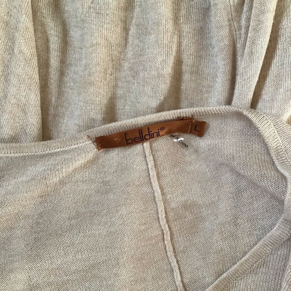 Belldini Round Neck Ribbed Long Sleeve Sweater L - Picture 5 of 6